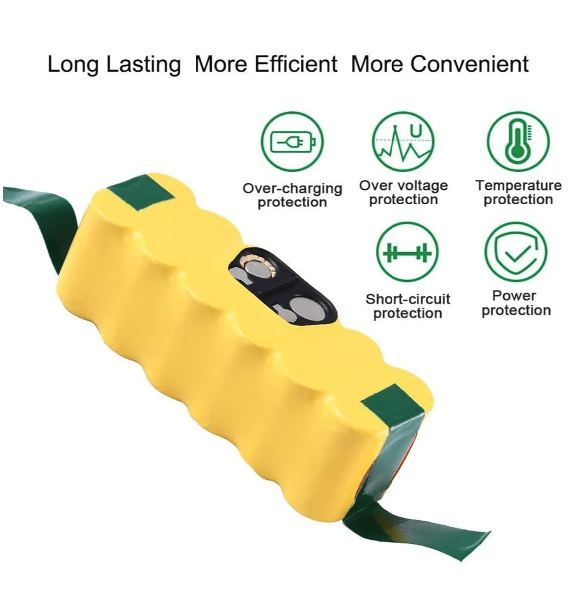 Batería Premium (Compatible con Roomba Irobot SERIE 500, 600, 700, 800 y 900): 5000mah - Imagen 3